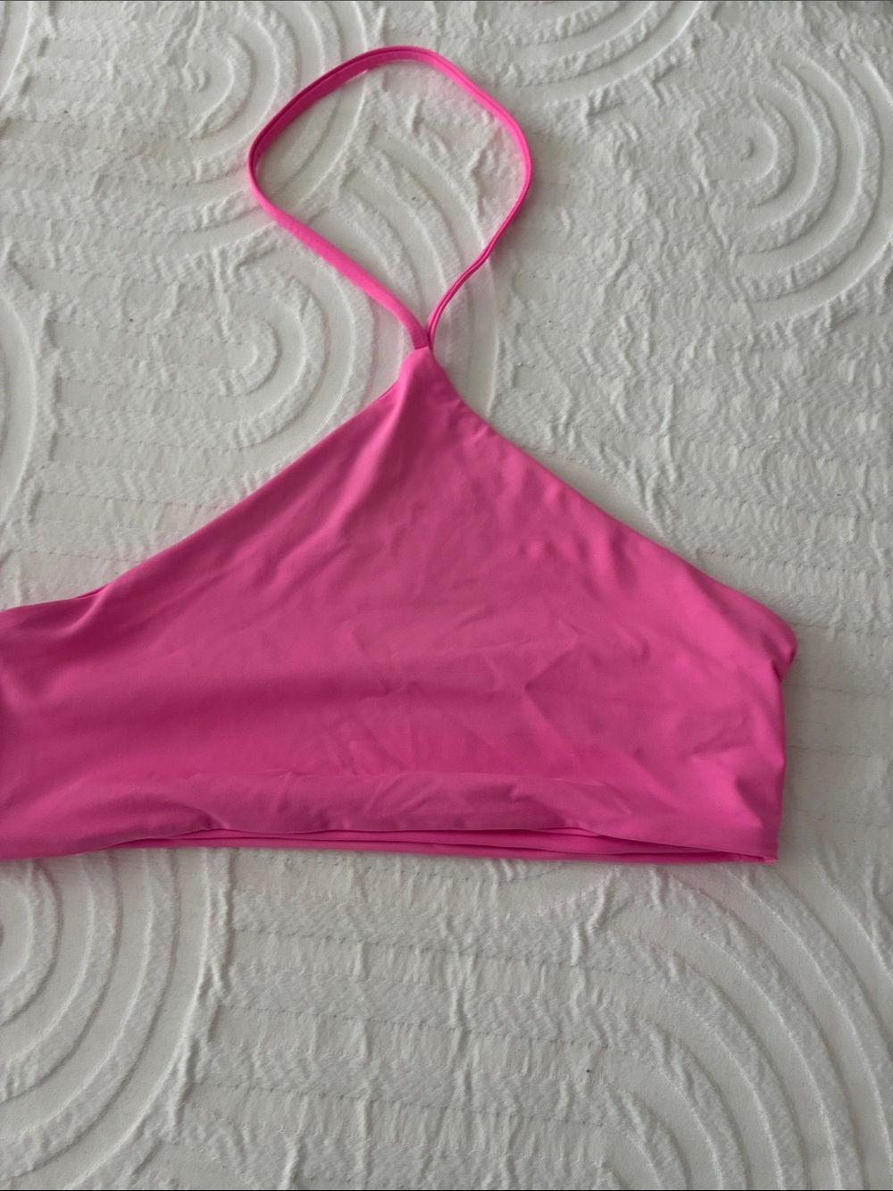 Free People Hot Pink One-Shoulder Bikini Top